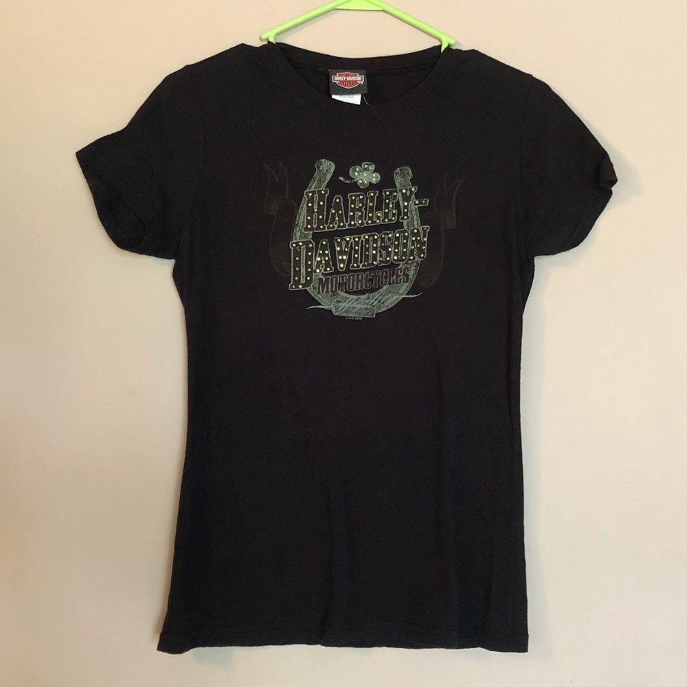 Harley Davidson Jeweled Woman’s Tee Size Large